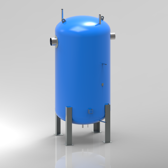 Vertical Accumulator With Coil